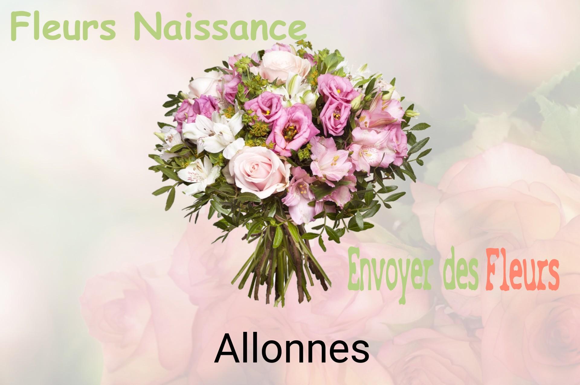 Bouquet de fleurs de naissance livré à Allonnes