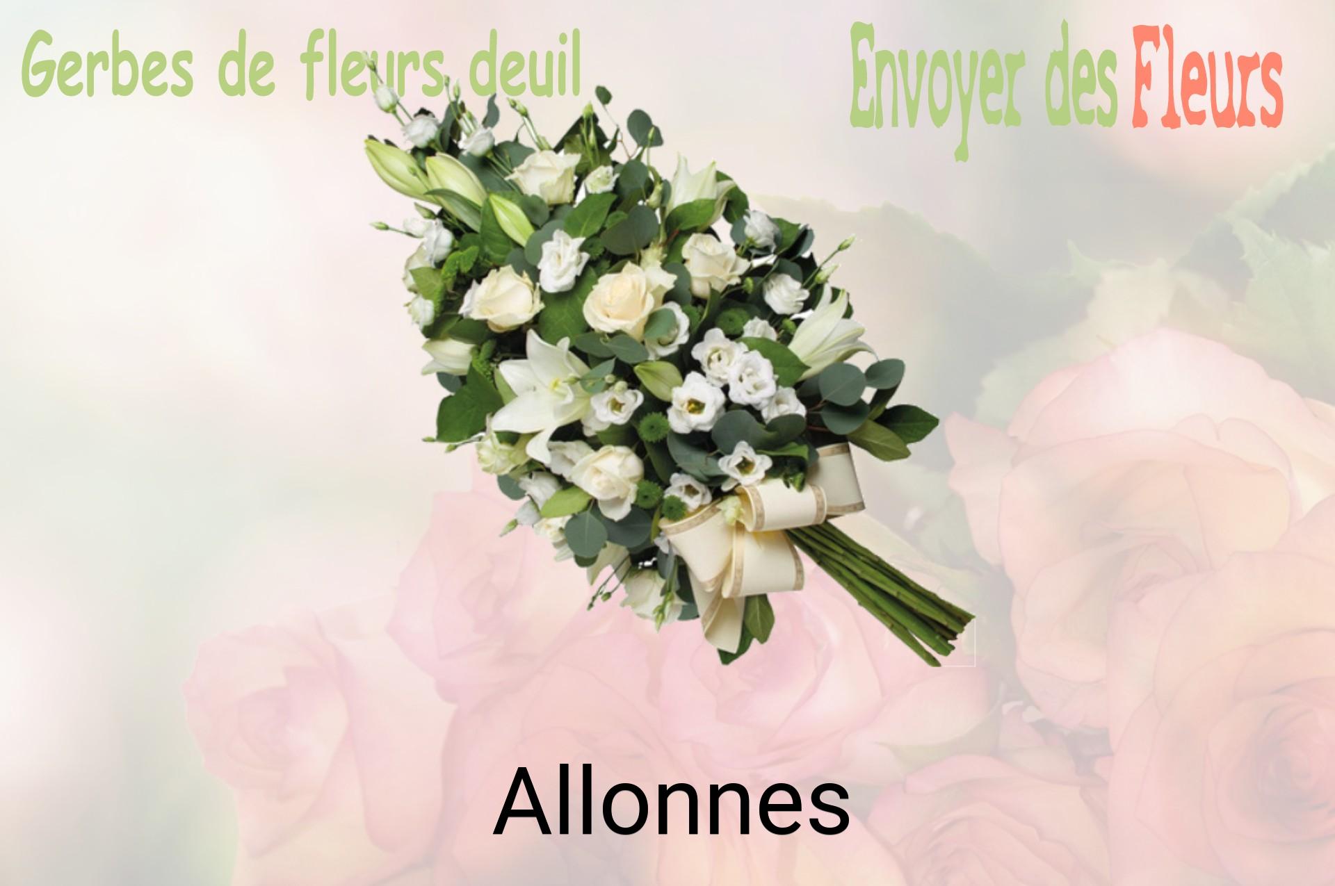 Gerbe de fleurs de deuil livrée à Allonnes